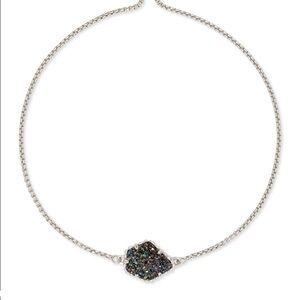 Kendra Scott Theo bracelet genuine drusy in multi colored hue. Adjustable. NWT.